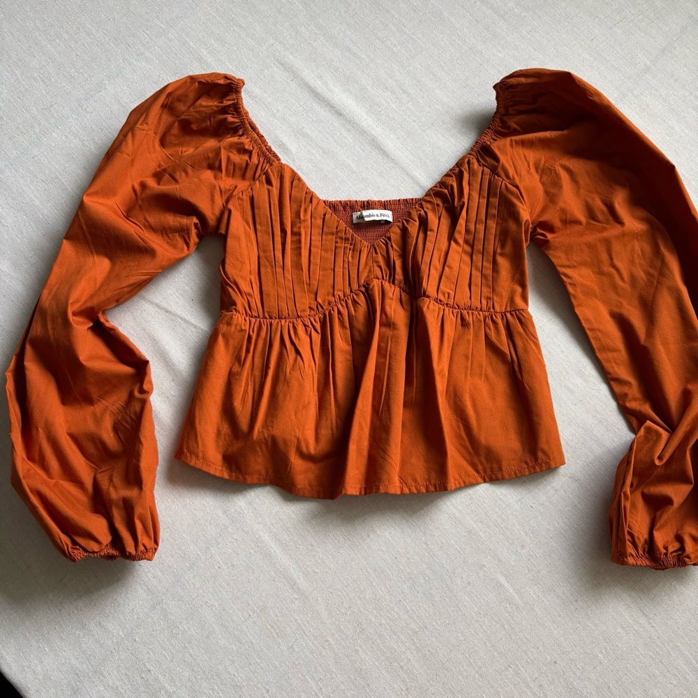 Abercrombie & Fitch Orange Blouse